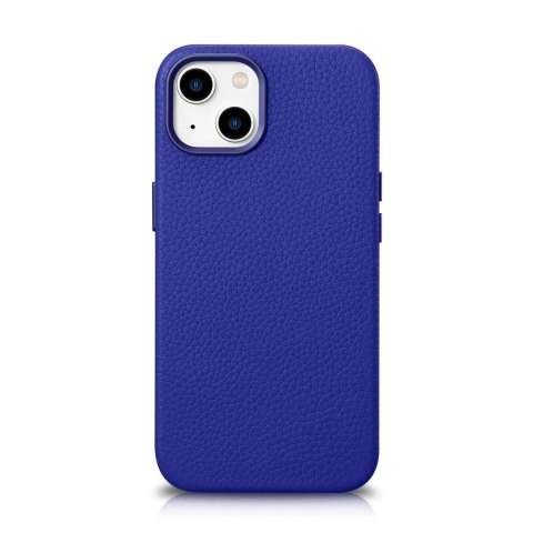 ICarer Litchi Premium Leather Case skórzane etui iPhone 14 Plus magnetyczne z MagSafe ciemnoniebieski (WMI14220711-DB) ICarer Litchi Premium Leather Case skórzane etui iPhone 14 Plus magnetyczne z MagSafe ciemnoniebieski (WMI14220711-DB)