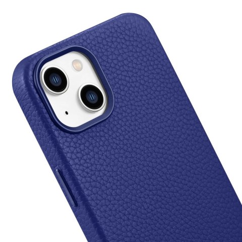 ICarer Litchi Premium Leather Case skórzane etui iPhone 14 Plus magnetyczne z MagSafe ciemnoniebieski (WMI14220711-DB) ICarer Litchi Premium Leather Case skórzane etui iPhone 14 Plus magnetyczne z MagSafe ciemnoniebieski (WMI14220711-DB)