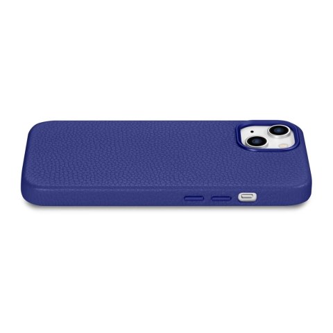 ICarer Litchi Premium Leather Case skórzane etui iPhone 14 Plus magnetyczne z MagSafe ciemnoniebieski (WMI14220711-DB) ICarer Litchi Premium Leather Case skórzane etui iPhone 14 Plus magnetyczne z MagSafe ciemnoniebieski (WMI14220711-DB)