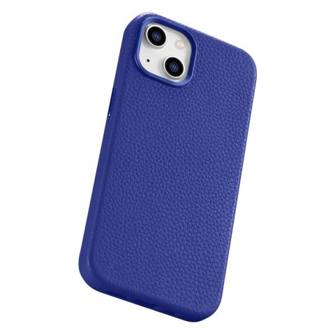 ICarer Litchi Premium Leather Case skórzane etui iPhone 14 Plus magnetyczne z MagSafe ciemnoniebieski (WMI14220711-DB) ICarer Litchi Premium Leather Case skórzane etui iPhone 14 Plus magnetyczne z MagSafe ciemnoniebieski (WMI14220711-DB)