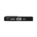 ICarer Litchi Premium Leather Case skórzane etui iPhone 14 Plus magnetyczne z MagSafe czarny (WMI14220711-BK)