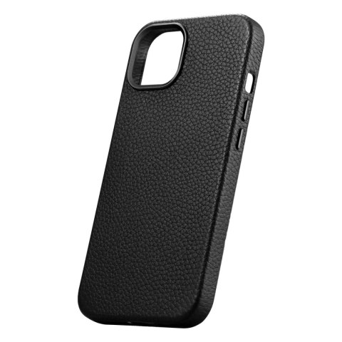 ICarer Litchi Premium Leather Case skórzane etui iPhone 14 Plus magnetyczne z MagSafe czarny (WMI14220711-BK) ICarer Litchi Premium Leather Case skórzane etui iPhone 14 Plus magnetyczne z MagSafe czarny (WMI14220711-BK)