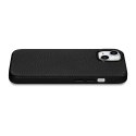 ICarer Litchi Premium Leather Case skórzane etui iPhone 14 Plus magnetyczne z MagSafe czarny (WMI14220711-BK)