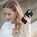 ICarer Litchi Premium Leather Case skórzane etui iPhone 14 Plus magnetyczne z MagSafe czarny (WMI14220711-BK)