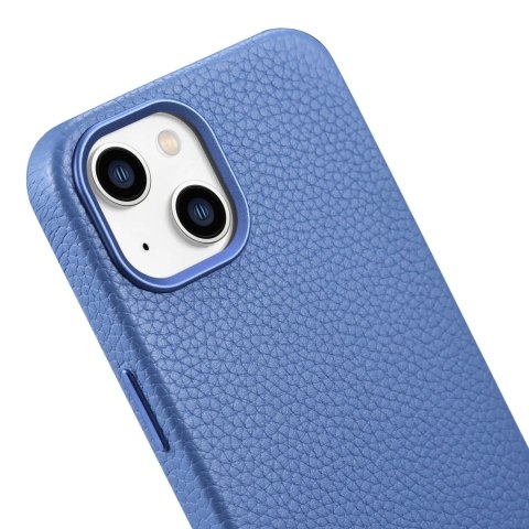 ICarer Litchi Premium Leather Case skórzane etui iPhone 14 Plus magnetyczne z MagSafe jasnoniebieski (WMI14220711-LB) ICarer Litchi Premium Leather Case skórzane etui iPhone 14 Plus magnetyczne z MagSafe jasnoniebieski (WMI14220711-LB)