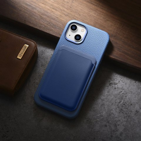 ICarer Litchi Premium Leather Case skórzane etui iPhone 14 Plus magnetyczne z MagSafe jasnoniebieski (WMI14220711-LB) ICarer Litchi Premium Leather Case skórzane etui iPhone 14 Plus magnetyczne z MagSafe jasnoniebieski (WMI14220711-LB)