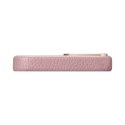 ICarer Litchi Premium Leather Case skórzane etui iPhone 14 Plus magnetyczne z MagSafe różowy (WMI14220711-PK)