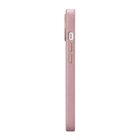 ICarer Litchi Premium Leather Case skórzane etui iPhone 14 Plus magnetyczne z MagSafe różowy (WMI14220711-PK) ICarer Litchi Premium Leather Case skórzane etui iPhone 14 Plus magnetyczne z MagSafe różowy (WMI14220711-PK)