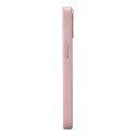 ICarer Litchi Premium Leather Case skórzane etui iPhone 14 Plus magnetyczne z MagSafe różowy (WMI14220711-PK)