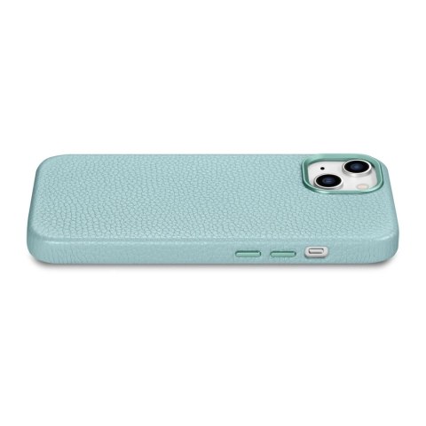 ICarer Litchi Premium Leather Case skórzane etui iPhone 14 Plus magnetyczne z MagSafe zielony (WMI14220711-GN) ICarer Litchi Premium Leather Case skórzane etui iPhone 14 Plus magnetyczne z MagSafe zielony (WMI14220711-GN)