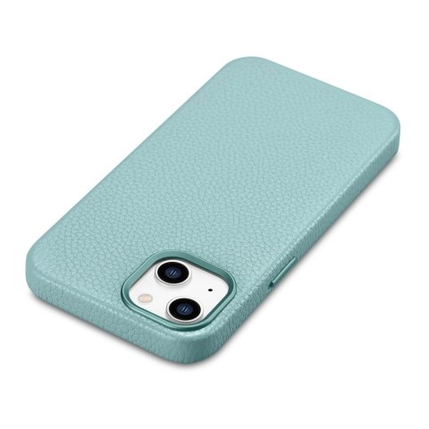 ICarer Litchi Premium Leather Case skórzane etui iPhone 14 Plus magnetyczne z MagSafe zielony (WMI14220711-GN) ICarer Litchi Premium Leather Case skórzane etui iPhone 14 Plus magnetyczne z MagSafe zielony (WMI14220711-GN)