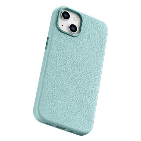 ICarer Litchi Premium Leather Case skórzane etui iPhone 14 Plus magnetyczne z MagSafe zielony (WMI14220711-GN) ICarer Litchi Premium Leather Case skórzane etui iPhone 14 Plus magnetyczne z MagSafe zielony (WMI14220711-GN)