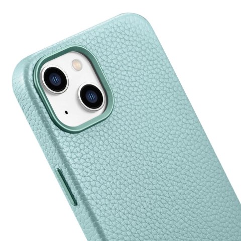 ICarer Litchi Premium Leather Case skórzane etui iPhone 14 Plus magnetyczne z MagSafe zielony (WMI14220711-GN) ICarer Litchi Premium Leather Case skórzane etui iPhone 14 Plus magnetyczne z MagSafe zielony (WMI14220711-GN)