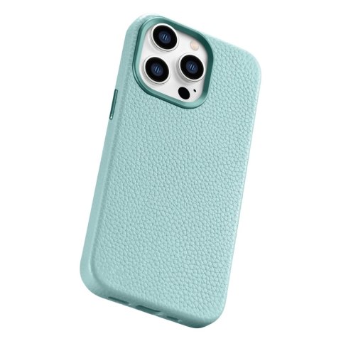 ICarer Litchi Premium Leather Case skórzane etui iPhone 14 Pro Max magnetyczne z MagSafe zielony (WMI14220712-GN) ICarer Litchi Premium Leather Case skórzane etui iPhone 14 Pro Max magnetyczne z MagSafe zielony (WMI14220712-GN)