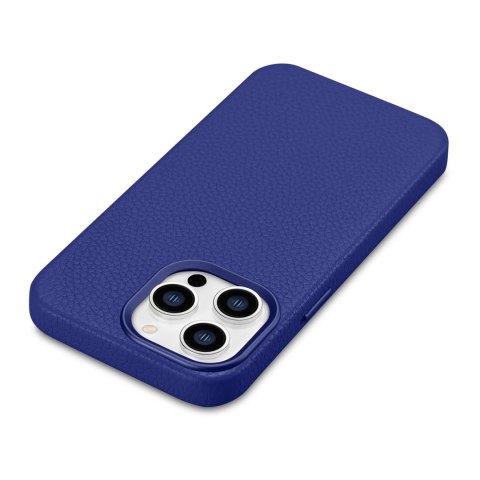 ICarer Litchi Premium Leather Case skórzane etui iPhone 14 Pro magnetyczne z MagSafe ciemnoniebieski (WMI14220710-DB) ICarer Litchi Premium Leather Case skórzane etui iPhone 14 Pro magnetyczne z MagSafe ciemnoniebieski (WMI14220710-DB)