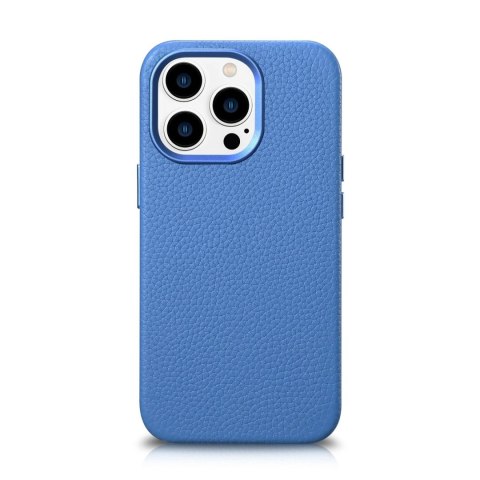 ICarer Litchi Premium Leather Case skórzane etui iPhone 14 Pro magnetyczne z MagSafe jasnoniebieski (WMI14220710-LB) ICarer Litchi Premium Leather Case skórzane etui iPhone 14 Pro magnetyczne z MagSafe jasnoniebieski (WMI14220710-LB)
