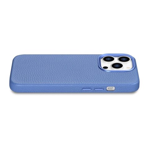 ICarer Litchi Premium Leather Case skórzane etui iPhone 14 Pro magnetyczne z MagSafe jasnoniebieski (WMI14220710-LB) ICarer Litchi Premium Leather Case skórzane etui iPhone 14 Pro magnetyczne z MagSafe jasnoniebieski (WMI14220710-LB)