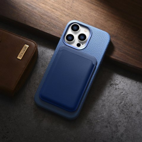 ICarer Litchi Premium Leather Case skórzane etui iPhone 14 Pro magnetyczne z MagSafe jasnoniebieski (WMI14220710-LB) ICarer Litchi Premium Leather Case skórzane etui iPhone 14 Pro magnetyczne z MagSafe jasnoniebieski (WMI14220710-LB)