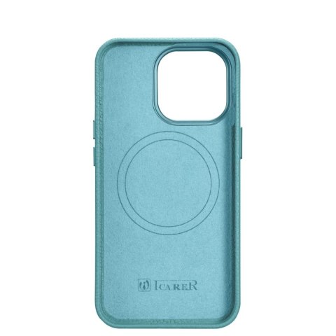 ICarer Litchi Premium Leather Case skórzane etui iPhone 14 Pro magnetyczne z MagSafe zielony (WMI14220710-GN) ICarer Litchi Premium Leather Case skórzane etui iPhone 14 Pro magnetyczne z MagSafe zielony (WMI14220710-GN)