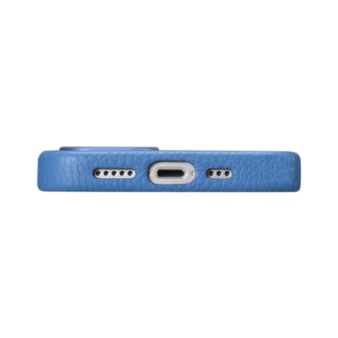 ICarer Litchi Premium Leather Case skórzane etui iPhone 14 magnetyczne z MagSafe jasnoniebieski (WMI14220709-LB) ICarer Litchi Premium Leather Case skórzane etui iPhone 14 magnetyczne z MagSafe jasnoniebieski (WMI14220709-LB)