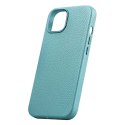 ICarer Litchi Premium Leather Case skórzane etui iPhone 14 magnetyczne z MagSafe zielony (WMI14220709-GN)