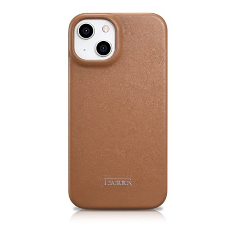 ICarer CE Premium Leather Folio Case skórzane etui iPhone 14 Plus z klapką magnetyczne MagSafe brązowy (WMI14220715-BN) ICarer CE Premium Leather Folio Case skórzane etui iPhone 14 Plus z klapką magnetyczne MagSafe brązowy (WMI14220715-BN)