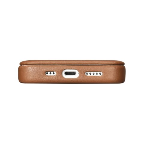 ICarer CE Premium Leather Folio Case skórzane etui iPhone 14 Plus z klapką magnetyczne MagSafe brązowy (WMI14220715-BN) ICarer CE Premium Leather Folio Case skórzane etui iPhone 14 Plus z klapką magnetyczne MagSafe brązowy (WMI14220715-BN)