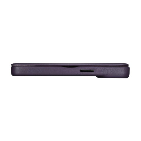 ICarer CE Premium Leather Folio Case skórzane etui iPhone 14 Plus z klapką magnetyczne MagSafe ciemnofioletowy (WMI14220715-DP) ICarer CE Premium Leather Folio Case skórzane etui iPhone 14 Plus z klapką magnetyczne MagSafe ciemnofioletowy (WMI14220715-DP)