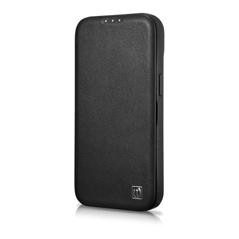 ICarer CE Premium Leather Folio Case skórzane etui iPhone 14 Plus z klapką magnetyczne MagSafe czarny (WMI14220715-BK) ICarer CE Premium Leather Folio Case skórzane etui iPhone 14 Plus z klapką magnetyczne MagSafe czarny (WMI14220715-BK)