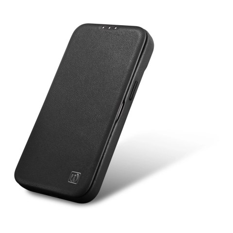 ICarer CE Premium Leather Folio Case skórzane etui iPhone 14 Plus z klapką magnetyczne MagSafe czarny (WMI14220715-BK) ICarer CE Premium Leather Folio Case skórzane etui iPhone 14 Plus z klapką magnetyczne MagSafe czarny (WMI14220715-BK)