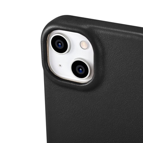 ICarer CE Premium Leather Folio Case skórzane etui iPhone 14 Plus z klapką magnetyczne MagSafe czarny (WMI14220715-BK) ICarer CE Premium Leather Folio Case skórzane etui iPhone 14 Plus z klapką magnetyczne MagSafe czarny (WMI14220715-BK)