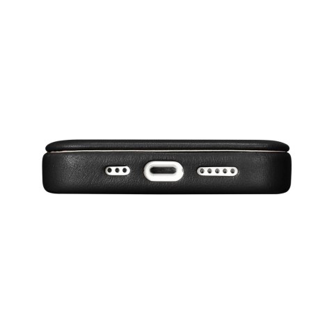 ICarer CE Premium Leather Folio Case skórzane etui iPhone 14 Plus z klapką magnetyczne MagSafe czarny (WMI14220715-BK) ICarer CE Premium Leather Folio Case skórzane etui iPhone 14 Plus z klapką magnetyczne MagSafe czarny (WMI14220715-BK)