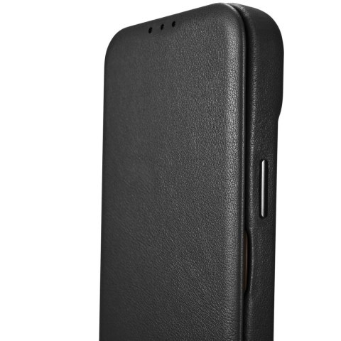ICarer CE Premium Leather Folio Case skórzane etui iPhone 14 Plus z klapką magnetyczne MagSafe czarny (WMI14220715-BK) ICarer CE Premium Leather Folio Case skórzane etui iPhone 14 Plus z klapką magnetyczne MagSafe czarny (WMI14220715-BK)
