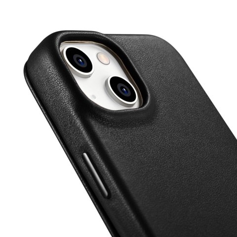 ICarer CE Premium Leather Folio Case skórzane etui iPhone 14 Plus z klapką magnetyczne MagSafe czarny (WMI14220715-BK) ICarer CE Premium Leather Folio Case skórzane etui iPhone 14 Plus z klapką magnetyczne MagSafe czarny (WMI14220715-BK)
