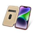 ICarer CE Premium Leather Folio Case skórzane etui iPhone 14 Plus z klapką magnetyczne MagSafe czerwony (WMI14220715-RD)