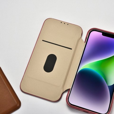 ICarer CE Premium Leather Folio Case skórzane etui iPhone 14 Plus z klapką magnetyczne MagSafe czerwony (WMI14220715-RD) ICarer CE Premium Leather Folio Case skórzane etui iPhone 14 Plus z klapką magnetyczne MagSafe czerwony (WMI14220715-RD)