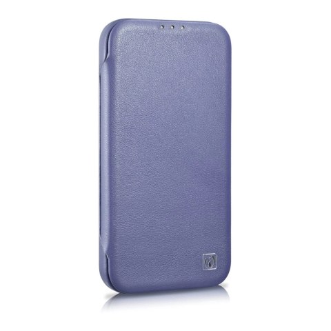 ICarer CE Premium Leather Folio Case skórzane etui iPhone 14 Plus z klapką magnetyczne MagSafe jasnofioletowy (WMI14220715-LP) ICarer CE Premium Leather Folio Case skórzane etui iPhone 14 Plus z klapką magnetyczne MagSafe jasnofioletowy (WMI14220715-LP)