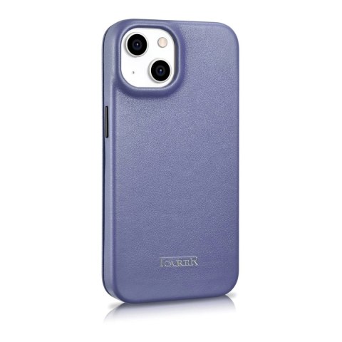 ICarer CE Premium Leather Folio Case skórzane etui iPhone 14 Plus z klapką magnetyczne MagSafe jasnofioletowy (WMI14220715-LP) ICarer CE Premium Leather Folio Case skórzane etui iPhone 14 Plus z klapką magnetyczne MagSafe jasnofioletowy (WMI14220715-LP)