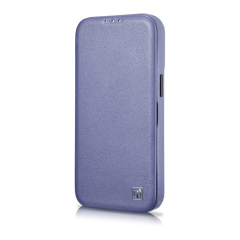 ICarer CE Premium Leather Folio Case skórzane etui iPhone 14 Plus z klapką magnetyczne MagSafe jasnofioletowy (WMI14220715-LP) ICarer CE Premium Leather Folio Case skórzane etui iPhone 14 Plus z klapką magnetyczne MagSafe jasnofioletowy (WMI14220715-LP)