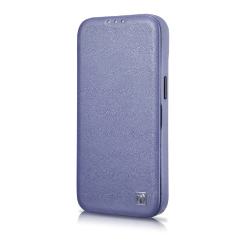 ICarer CE Premium Leather Folio Case skórzane etui iPhone 14 Plus z klapką magnetyczne MagSafe jasnofioletowy (WMI14220715-LP) ICarer CE Premium Leather Folio Case skórzane etui iPhone 14 Plus z klapką magnetyczne MagSafe jasnofioletowy (WMI14220715-LP)