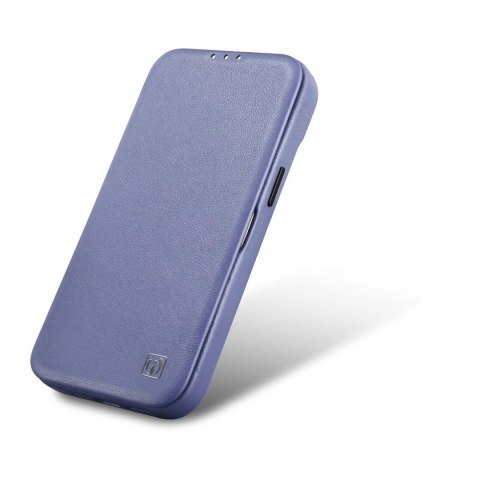 ICarer CE Premium Leather Folio Case skórzane etui iPhone 14 Plus z klapką magnetyczne MagSafe jasnofioletowy (WMI14220715-LP) ICarer CE Premium Leather Folio Case skórzane etui iPhone 14 Plus z klapką magnetyczne MagSafe jasnofioletowy (WMI14220715-LP)