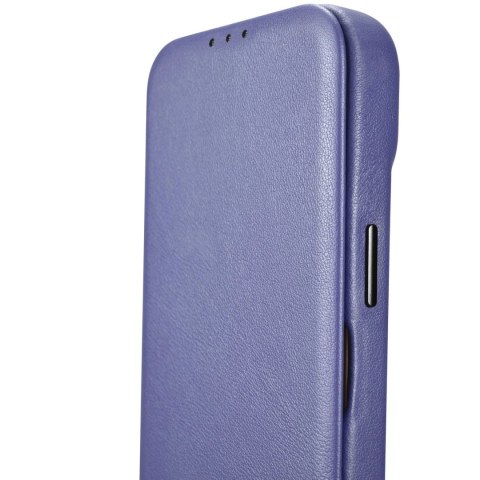 ICarer CE Premium Leather Folio Case skórzane etui iPhone 14 Plus z klapką magnetyczne MagSafe jasnofioletowy (WMI14220715-LP) ICarer CE Premium Leather Folio Case skórzane etui iPhone 14 Plus z klapką magnetyczne MagSafe jasnofioletowy (WMI14220715-LP)
