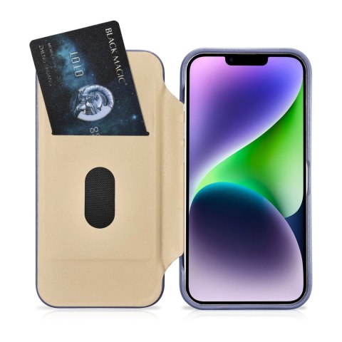 ICarer CE Premium Leather Folio Case skórzane etui iPhone 14 Plus z klapką magnetyczne MagSafe jasnofioletowy (WMI14220715-LP) ICarer CE Premium Leather Folio Case skórzane etui iPhone 14 Plus z klapką magnetyczne MagSafe jasnofioletowy (WMI14220715-LP)
