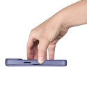 ICarer CE Premium Leather Folio Case skórzane etui iPhone 14 Plus z klapką magnetyczne MagSafe jasnofioletowy (WMI14220715-LP)