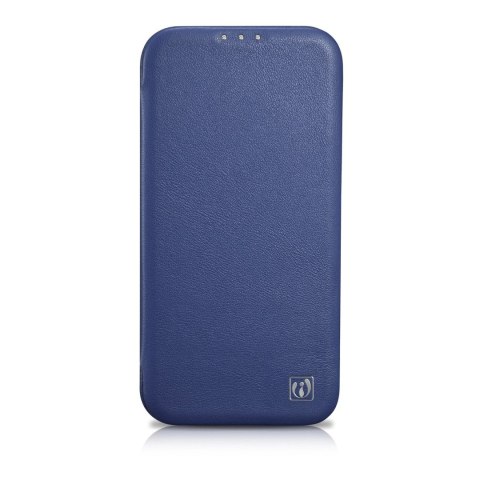 ICarer CE Premium Leather Folio Case skórzane etui iPhone 14 Plus z klapką magnetyczne MagSafe niebieski (WMI14220715-BU) ICarer CE Premium Leather Folio Case skórzane etui iPhone 14 Plus z klapką magnetyczne MagSafe niebieski (WMI14220715-BU)