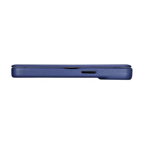ICarer CE Premium Leather Folio Case skórzane etui iPhone 14 Plus z klapką magnetyczne MagSafe niebieski (WMI14220715-BU) ICarer CE Premium Leather Folio Case skórzane etui iPhone 14 Plus z klapką magnetyczne MagSafe niebieski (WMI14220715-BU)