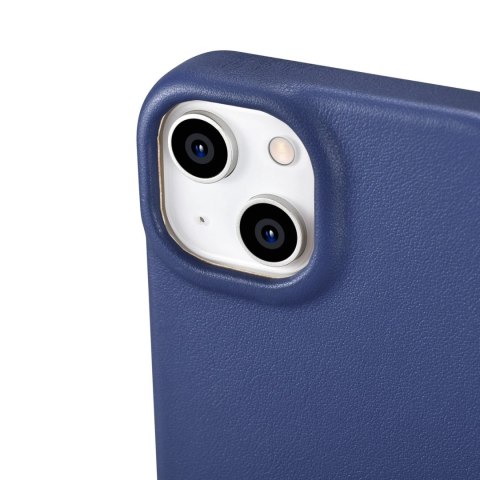 ICarer CE Premium Leather Folio Case skórzane etui iPhone 14 Plus z klapką magnetyczne MagSafe niebieski (WMI14220715-BU) ICarer CE Premium Leather Folio Case skórzane etui iPhone 14 Plus z klapką magnetyczne MagSafe niebieski (WMI14220715-BU)