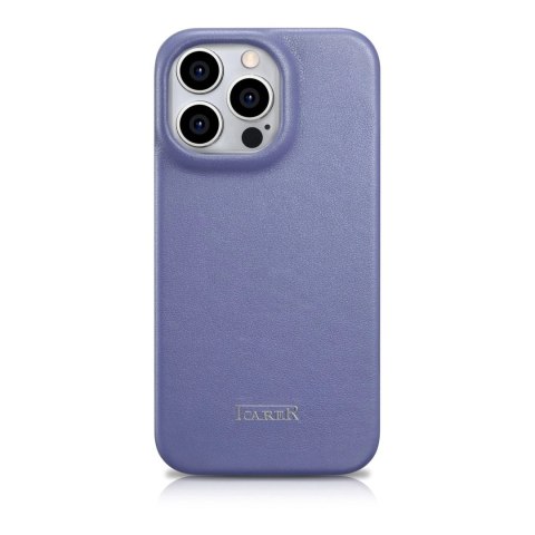 ICarer CE Premium Leather Folio Case skórzane etui iPhone 14 Pro Max z klapką magnetyczne MagSafe jasnofioletowy (WMI14220716-LP ICarer CE Premium Leather Folio Case skórzane etui iPhone 14 Pro Max z klapką magnetyczne MagSafe jasnofioletowy (WMI14220716-LP