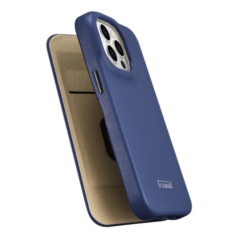 ICarer CE Premium Leather Folio Case skórzane etui iPhone 14 Pro Max z klapką magnetyczne MagSafe niebieski (WMI14220716-BU) ICarer CE Premium Leather Folio Case skórzane etui iPhone 14 Pro Max z klapką magnetyczne MagSafe niebieski (WMI14220716-BU)