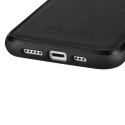ICarer Leather Oil Wax etui iPhone 14 Pro Max skórzany pokrowiec czarne (WMI14220720-BK)